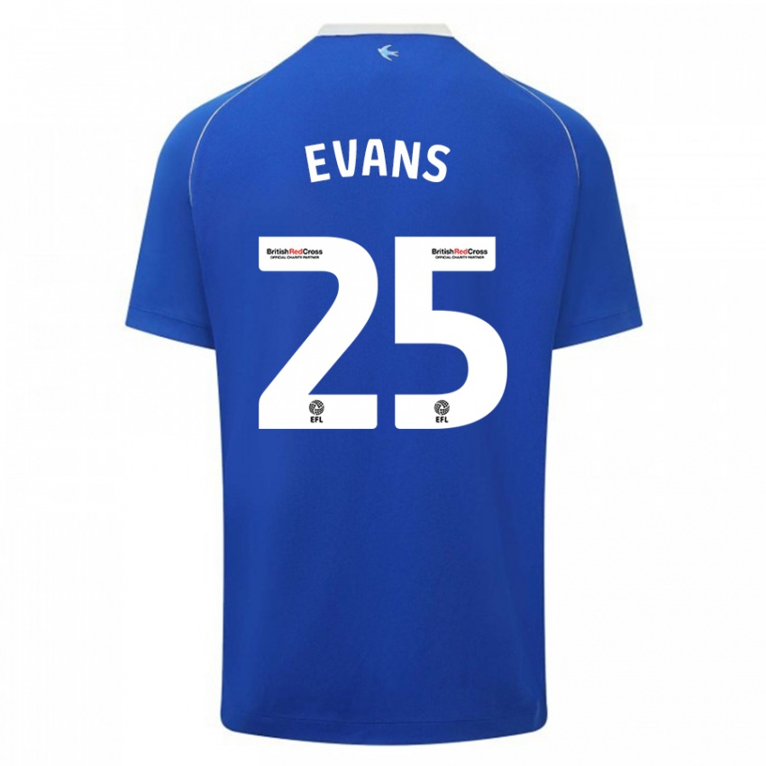 Niño Camiseta Kieron Evans #25 Azul 1ª Equipación 2023/24 La Camisa México