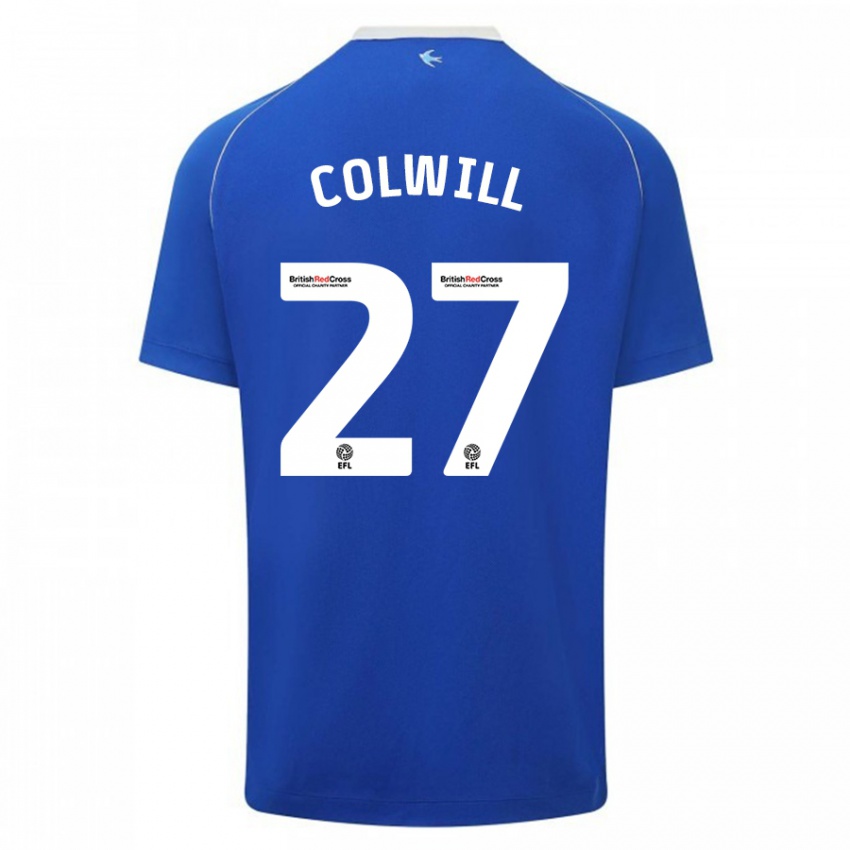 Niño Camiseta Rubin Colwill #27 Azul 1ª Equipación 2023/24 La Camisa México