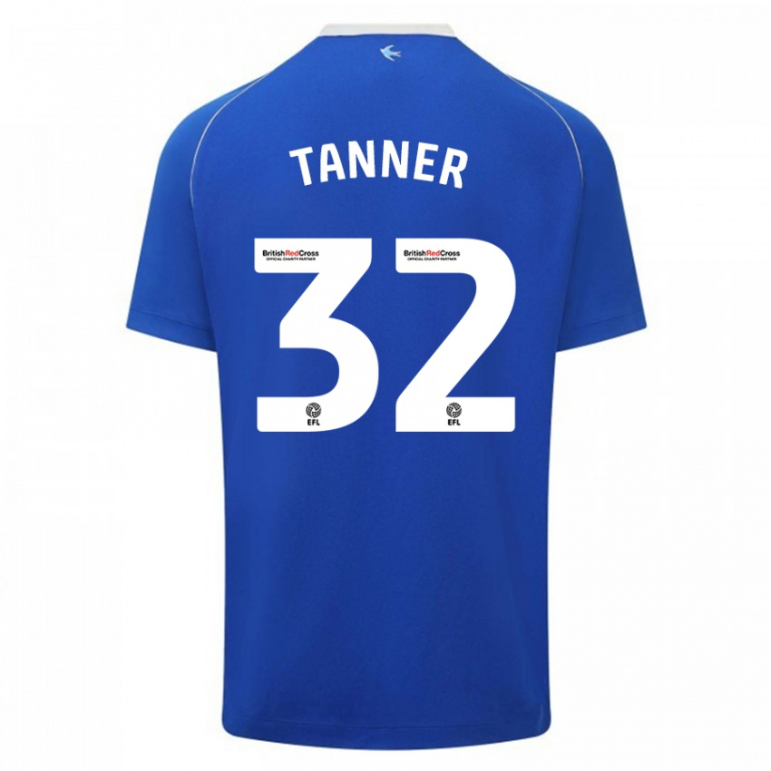 Niño Camiseta Ollie Tanner #32 Azul 1ª Equipación 2023/24 La Camisa México