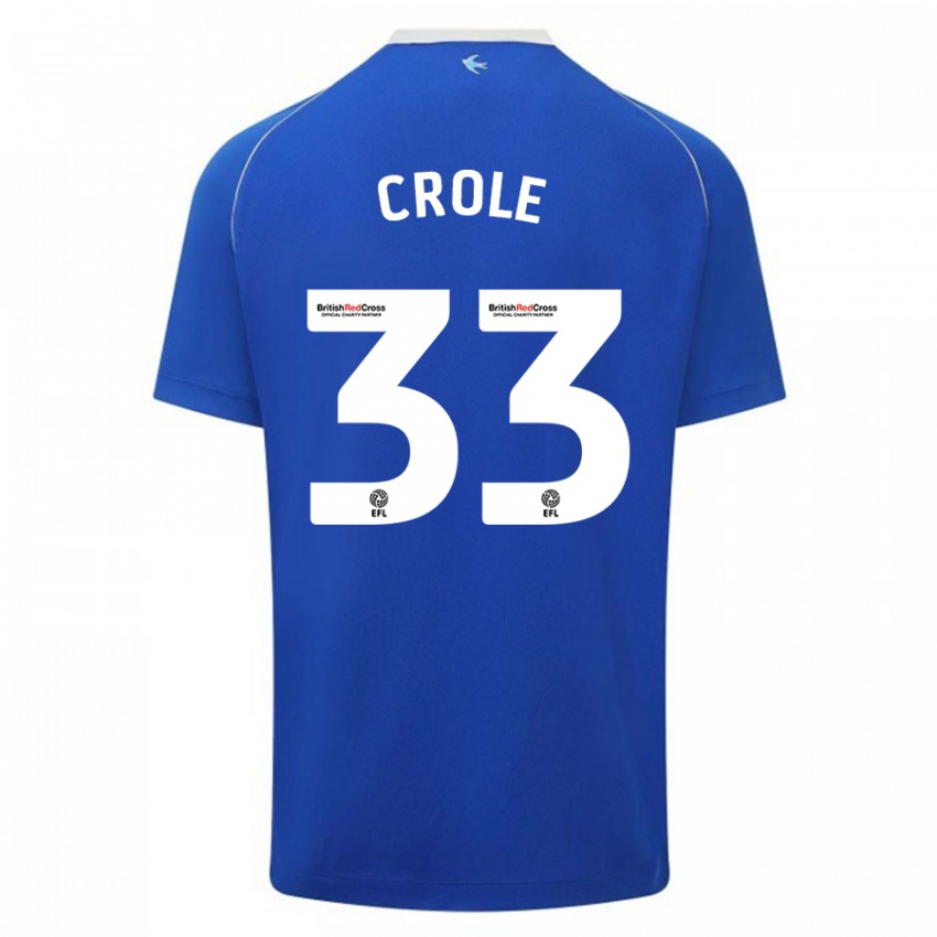 Niño Camiseta James Crole #33 Azul 1ª Equipación 2023/24 La Camisa México