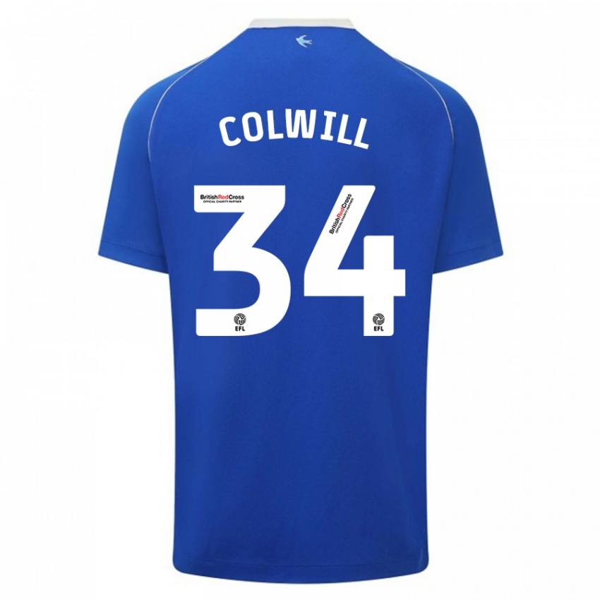 Niño Camiseta Joel Colwill #34 Azul 1ª Equipación 2023/24 La Camisa México