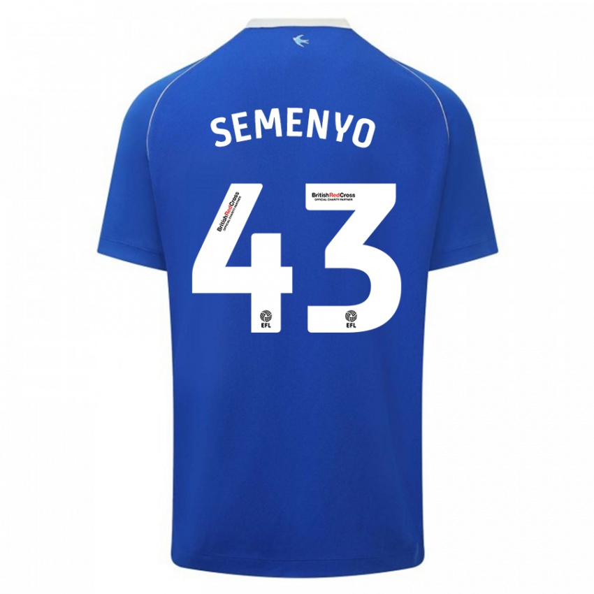 Niño Camiseta Jai Semenyo #43 Azul 1ª Equipación 2023/24 La Camisa México