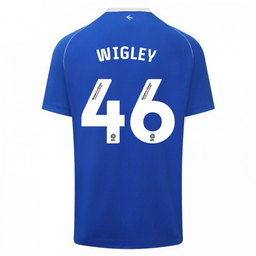 Niño Camiseta Morgan Wigley #46 Azul 1ª Equipación 2023/24 La Camisa México