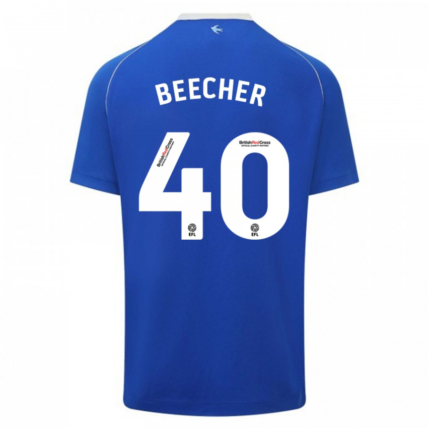 Niño Camiseta Josh Beecher #40 Azul 1ª Equipación 2023/24 La Camisa México