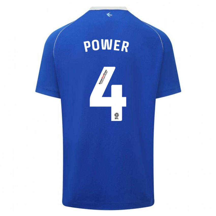 Niño Camiseta Hannah Power #4 Azul 1ª Equipación 2023/24 La Camisa México