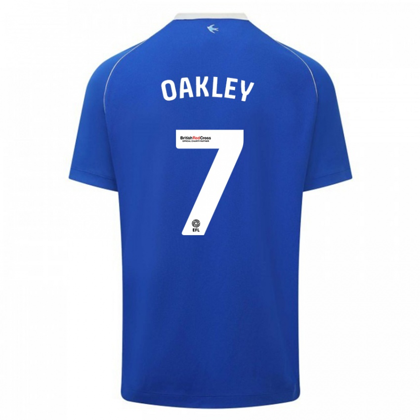 Niño Camiseta Rhianne Oakley #7 Azul 1ª Equipación 2023/24 La Camisa México