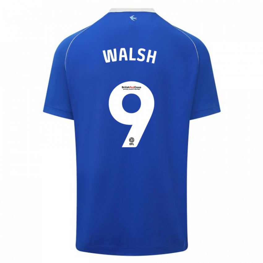 Niño Camiseta Catherine Walsh #9 Azul 1ª Equipación 2023/24 La Camisa México