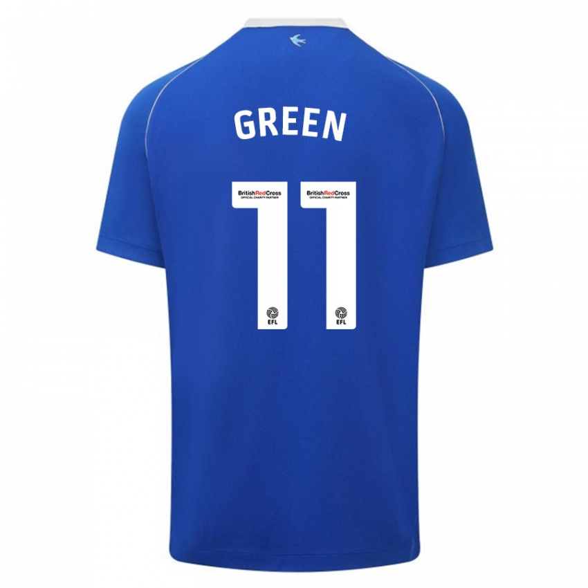 Niño Camiseta Danielle Green #11 Azul 1ª Equipación 2023/24 La Camisa México