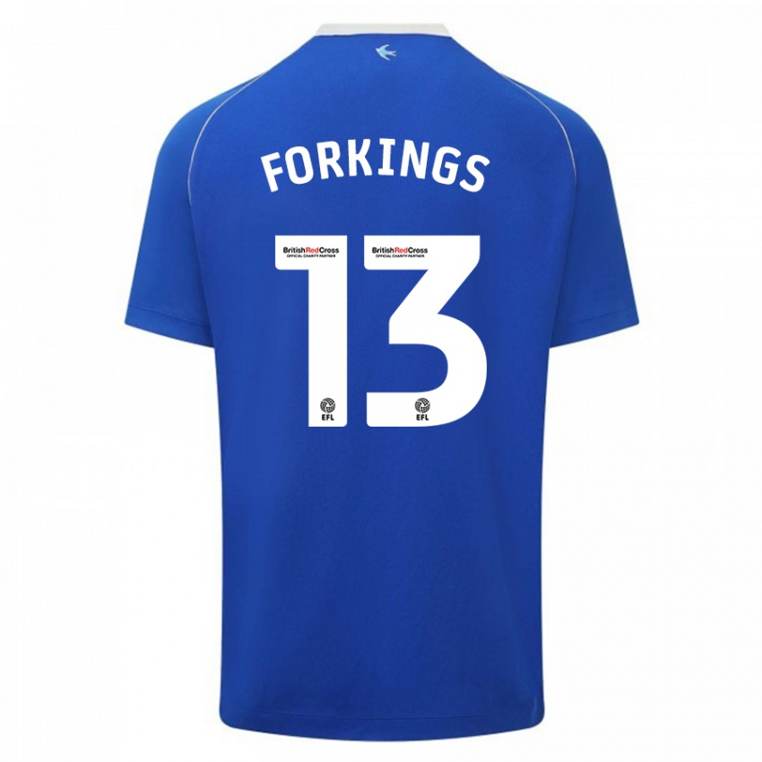 Niño Camiseta Amelia Forkings #13 Azul 1ª Equipación 2023/24 La Camisa México