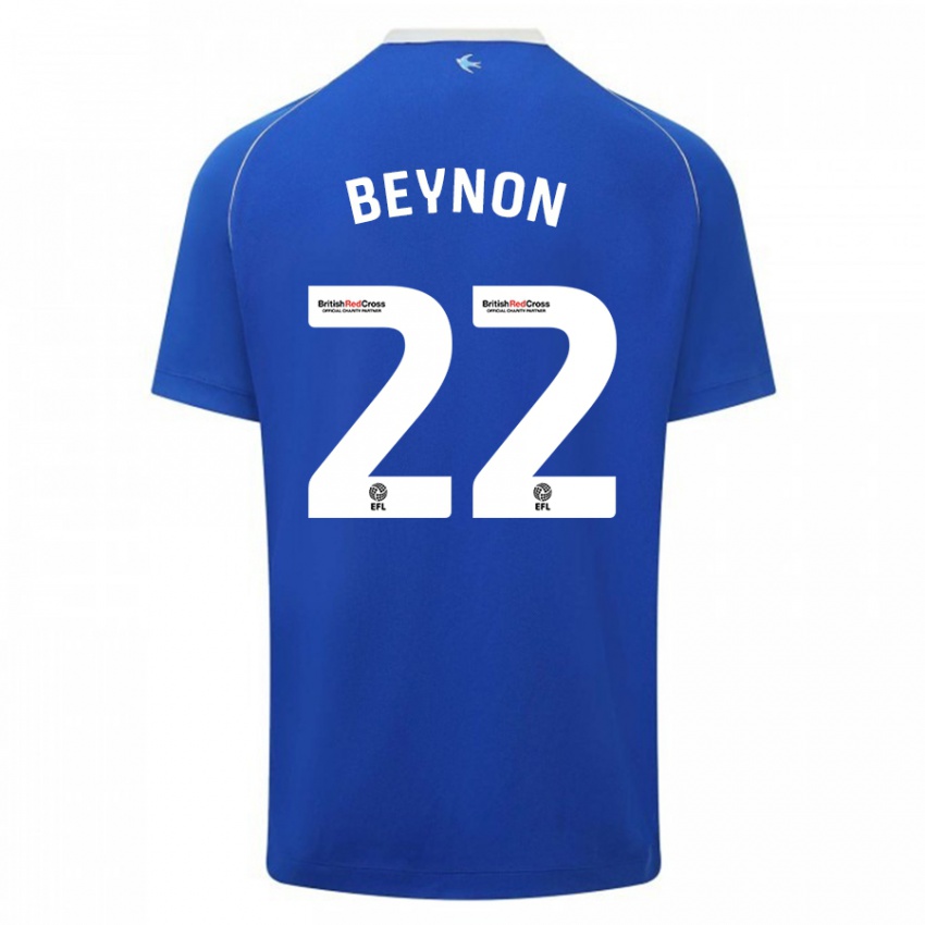 Niño Camiseta Emma Beynon #22 Azul 1ª Equipación 2023/24 La Camisa México