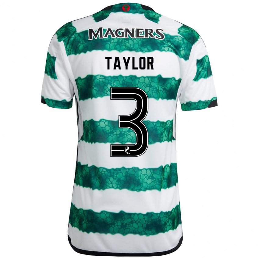 Niño Camiseta Greg Taylor #3 Verde 1ª Equipación 2023/24 La Camisa México