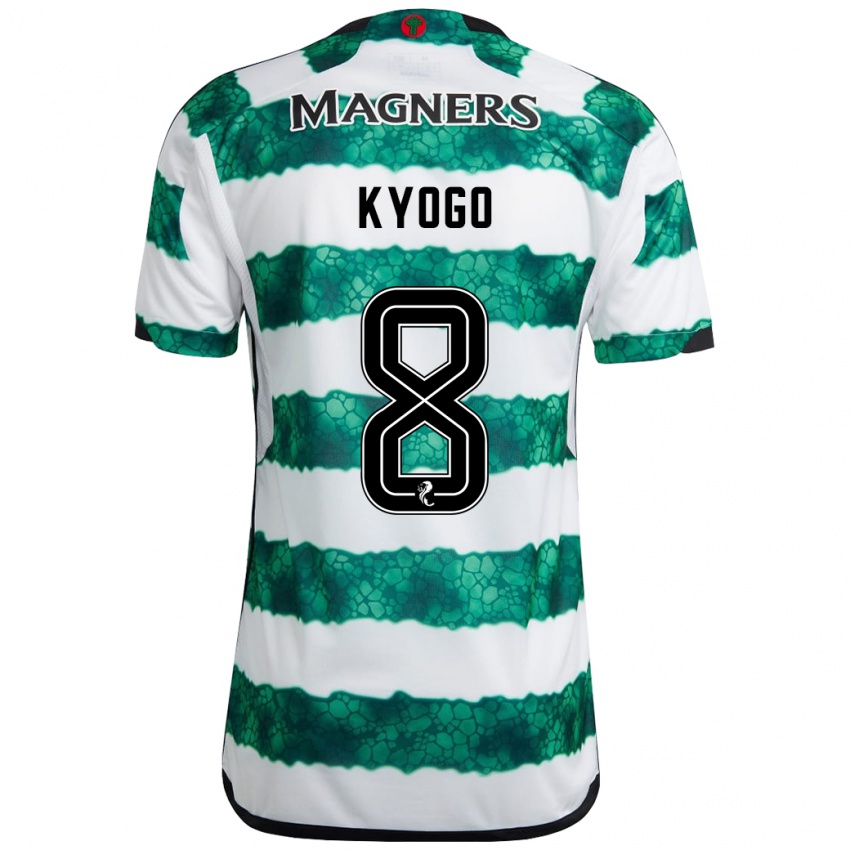 Niño Camiseta Kyogo Furuhashi #8 Verde 1ª Equipación 2023/24 La Camisa México