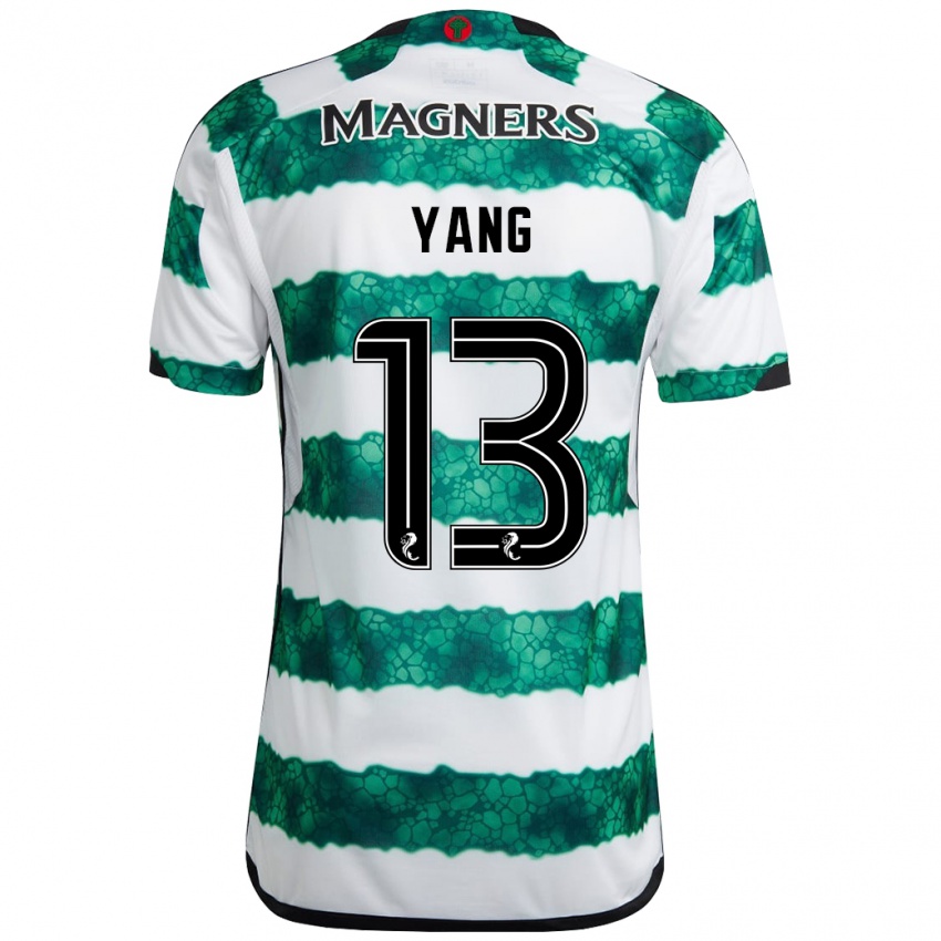 Niño Camiseta Hyun-Jun Yang #13 Verde 1ª Equipación 2023/24 La Camisa México