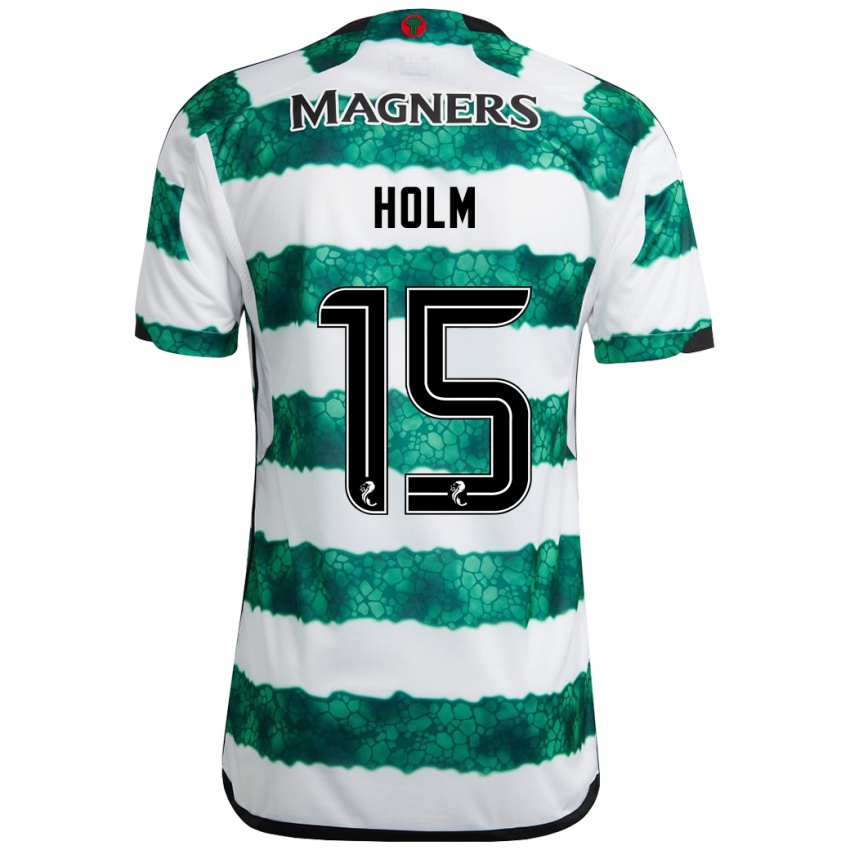 Niño Camiseta Odin Thiago Holm #15 Verde 1ª Equipación 2023/24 La Camisa México