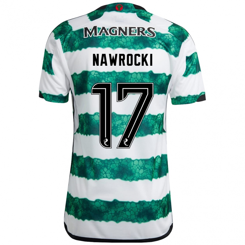 Niño Camiseta Maik Nawrocki #17 Verde 1ª Equipación 2023/24 La Camisa México