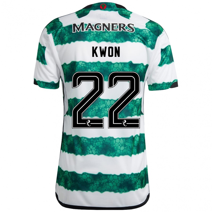 Niño Camiseta Hyeok-Kyu Kwon #22 Verde 1ª Equipación 2023/24 La Camisa México