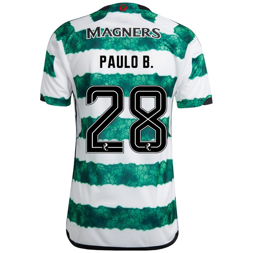 Niño Camiseta Paulo Bernardo #28 Verde 1ª Equipación 2023/24 La Camisa México