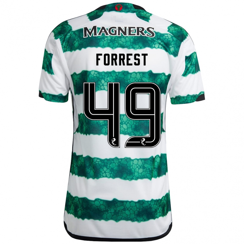 Niño Camiseta James Forrest #49 Verde 1ª Equipación 2023/24 La Camisa México