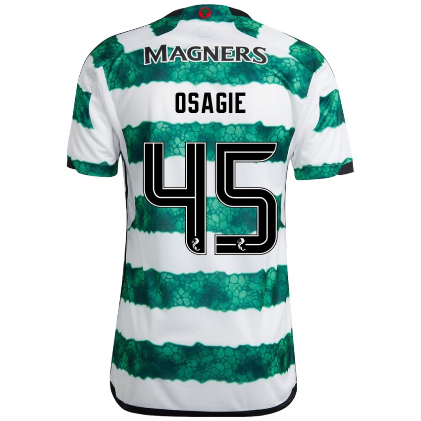 Niño Camiseta Justin Osagie #45 Verde 1ª Equipación 2023/24 La Camisa México