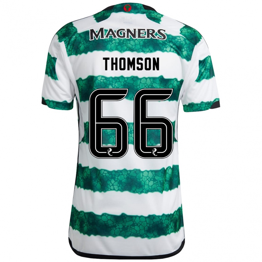 Niño Camiseta Corey Thomson #66 Verde 1ª Equipación 2023/24 La Camisa México