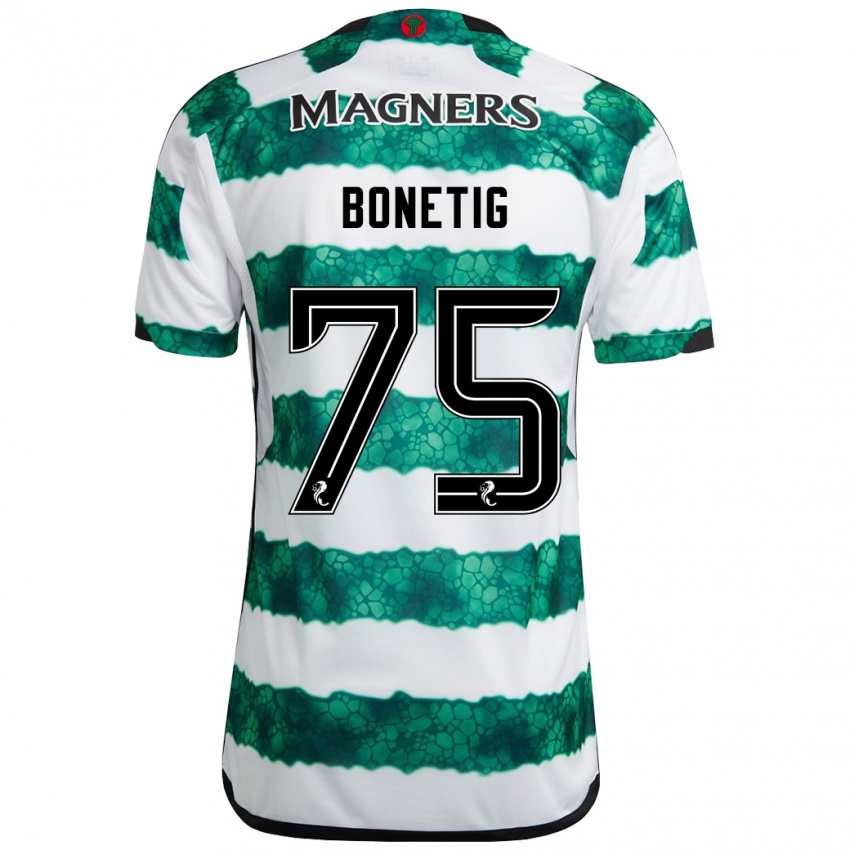 Niño Camiseta Liam Bonetig #75 Verde 1ª Equipación 2023/24 La Camisa México