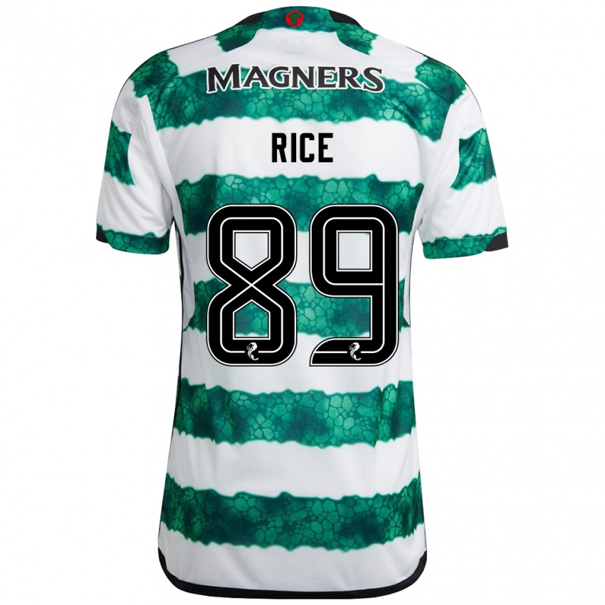 Niño Camiseta Aidan Rice #89 Verde 1ª Equipación 2023/24 La Camisa México