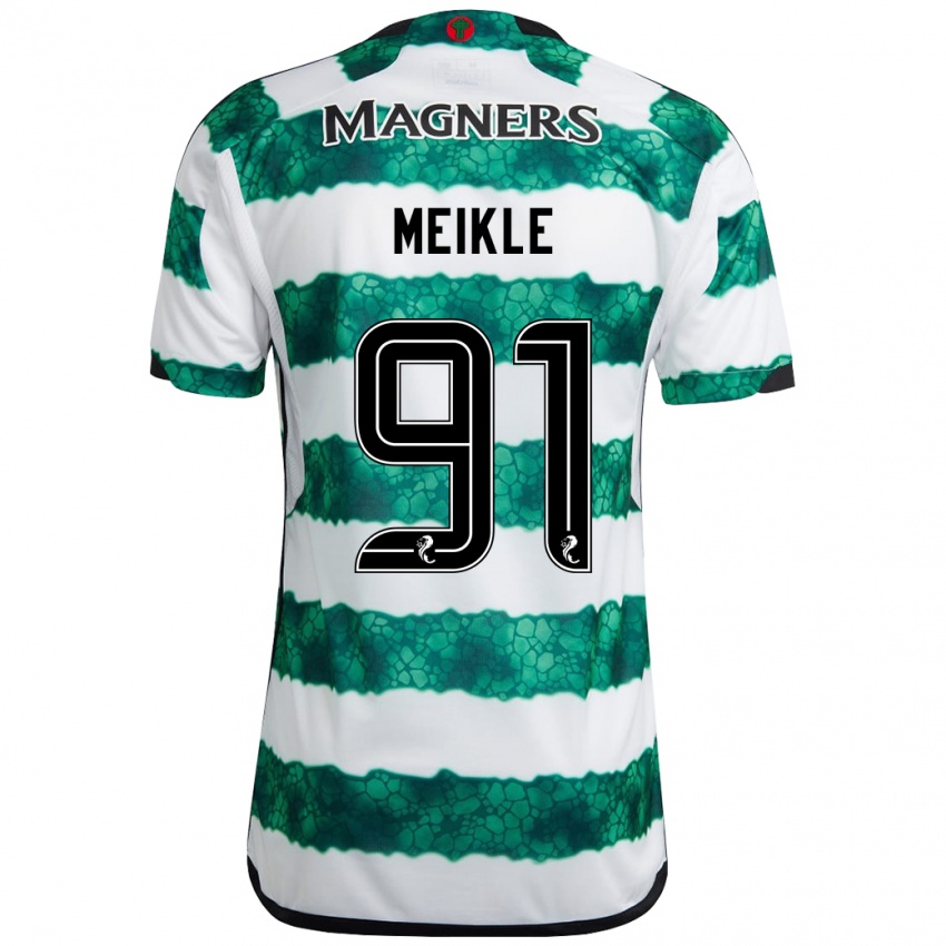 Niño Camiseta Jamie Meikle #91 Verde 1ª Equipación 2023/24 La Camisa México