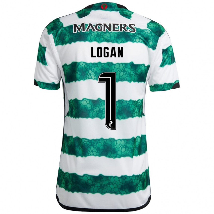 Niño Camiseta Chloe Logan #1 Verde 1ª Equipación 2023/24 La Camisa México