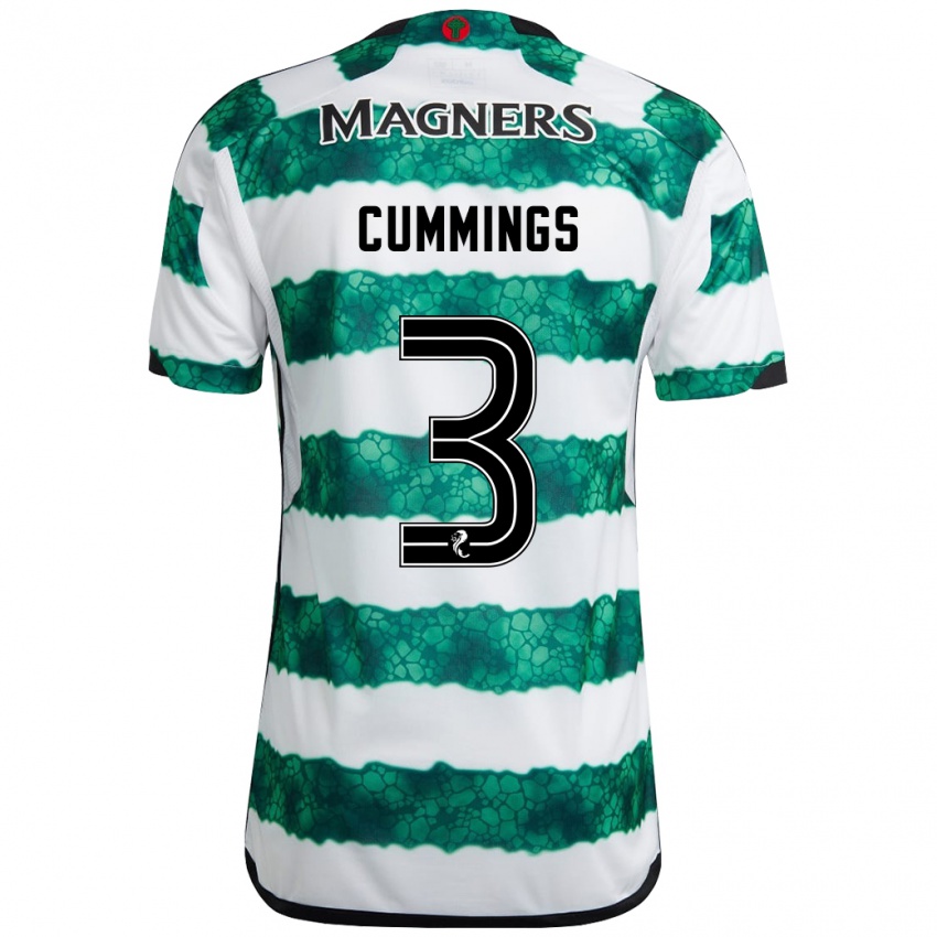 Niño Camiseta Sydney Cummings #3 Verde 1ª Equipación 2023/24 La Camisa México