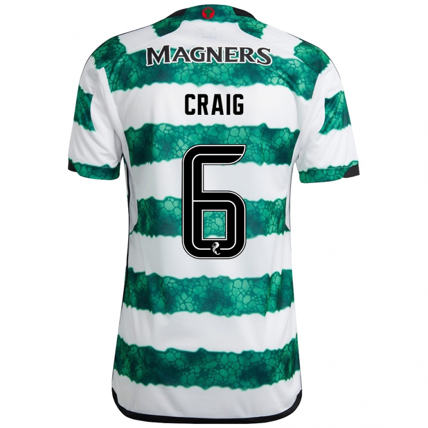 Niño Camiseta Chloe Craig #6 Verde 1ª Equipación 2023/24 La Camisa México