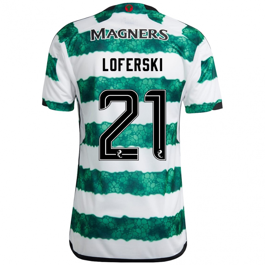 Niño Camiseta Kit Loferski #21 Verde 1ª Equipación 2023/24 La Camisa México