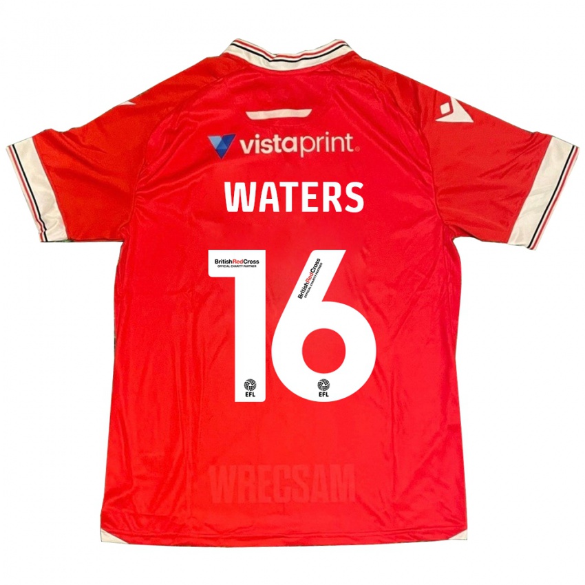 Niño Camiseta Billy Waters #16 Rojo 1ª Equipación 2023/24 La Camisa México