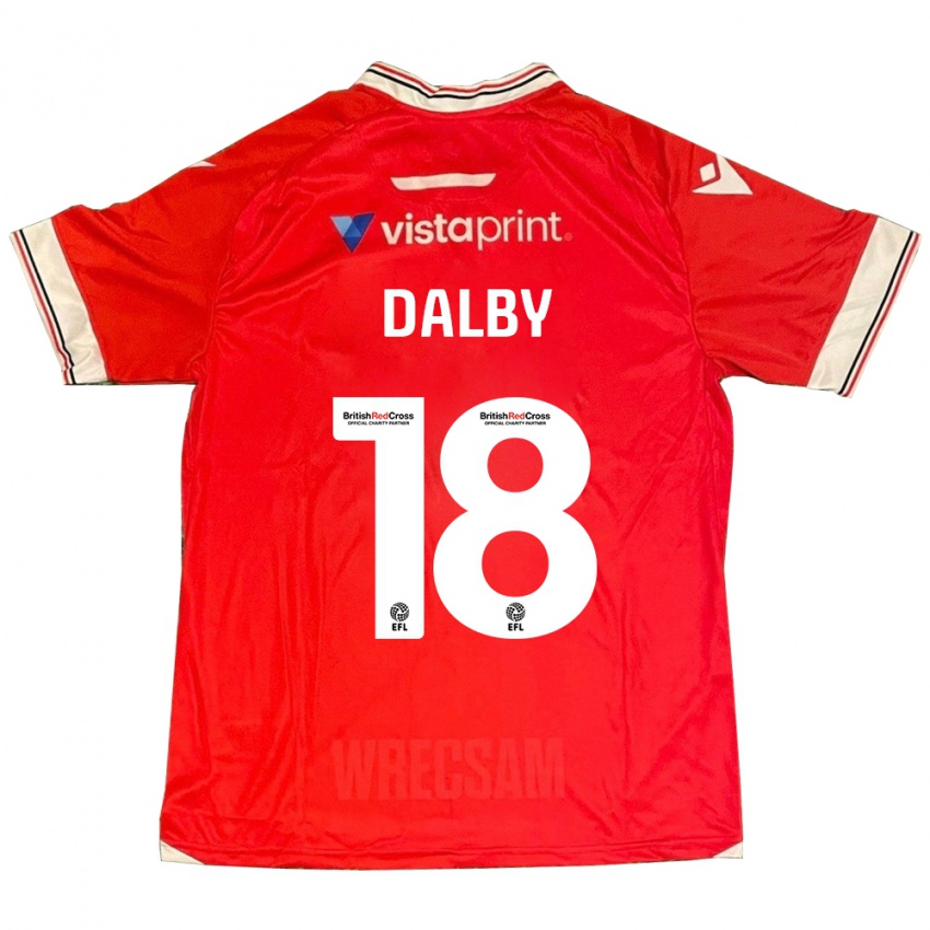 Niño Camiseta Sam Dalby #18 Rojo 1ª Equipación 2023/24 La Camisa México