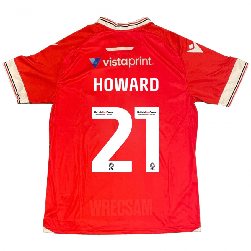 Niño Camiseta Mark Howard #21 Rojo 1ª Equipación 2023/24 La Camisa México