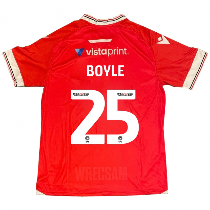 Niño Camiseta Will Boyle #25 Rojo 1ª Equipación 2023/24 La Camisa México