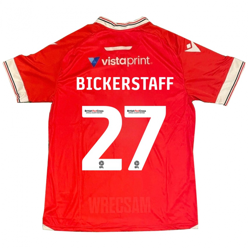 Niño Camiseta Jake Bickerstaff #27 Rojo 1ª Equipación 2023/24 La Camisa México