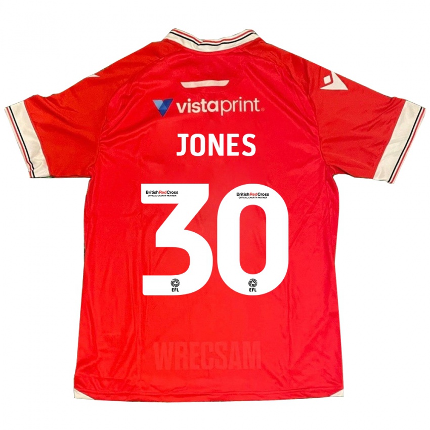 Niño Camiseta James Jones #30 Rojo 1ª Equipación 2023/24 La Camisa México