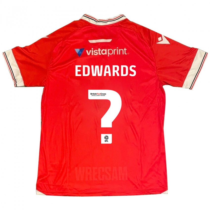 Niño Camiseta Callum Edwards #0 Rojo 1ª Equipación 2023/24 La Camisa México