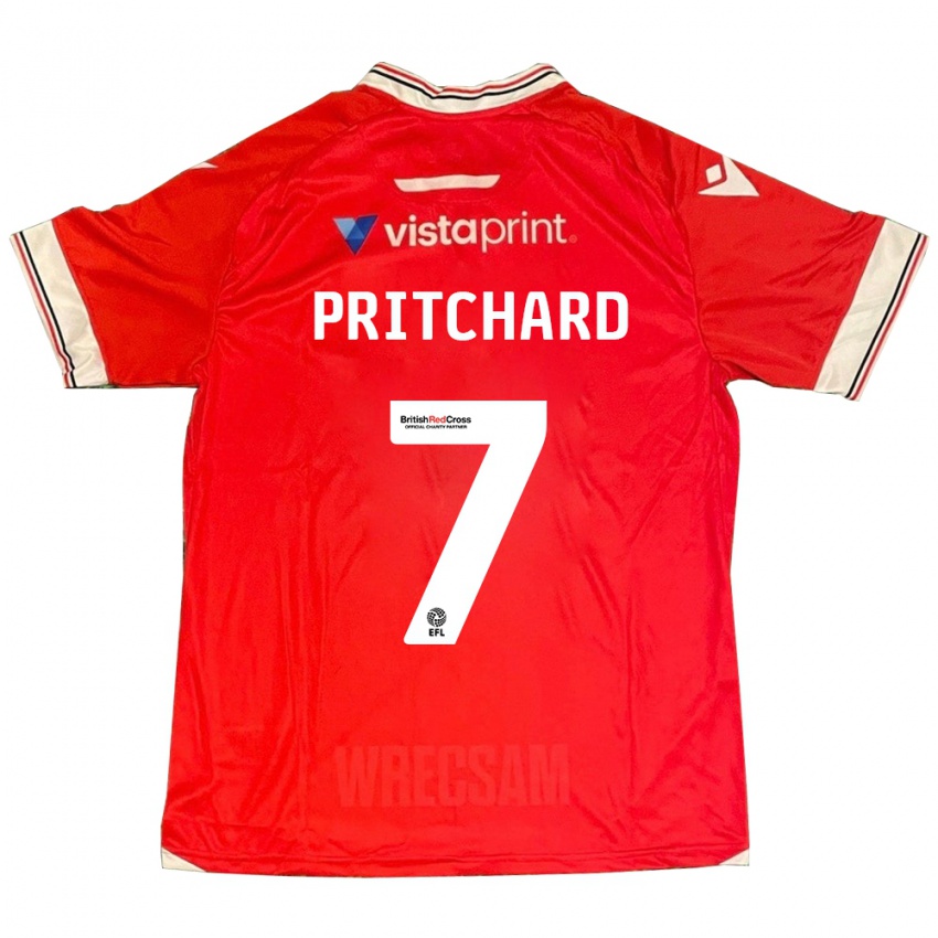 Niño Camiseta Rebecca Pritchard #7 Rojo 1ª Equipación 2023/24 La Camisa México