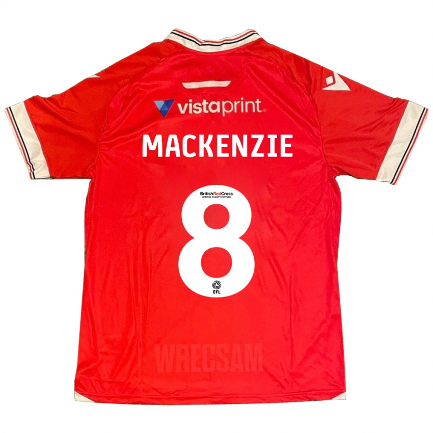 Niño Camiseta Libby Mackenzie #8 Rojo 1ª Equipación 2023/24 La Camisa México