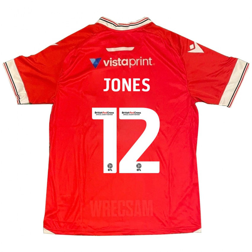 Niño Camiseta Carra Jones #12 Rojo 1ª Equipación 2023/24 La Camisa México