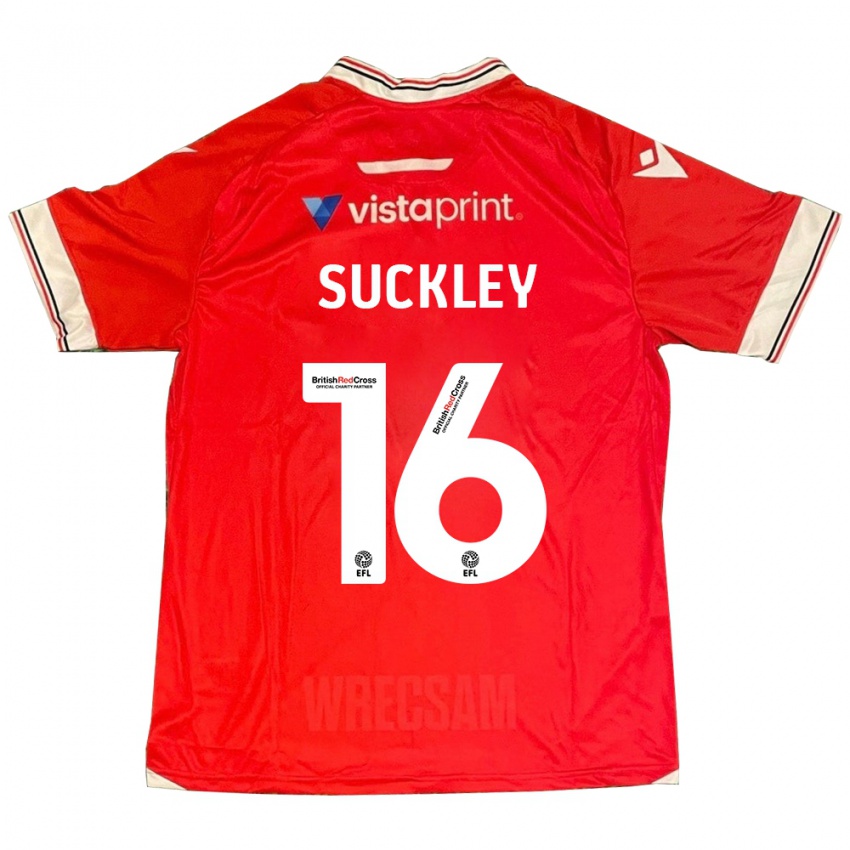 Niño Camiseta Ava Suckley #16 Rojo 1ª Equipación 2023/24 La Camisa México