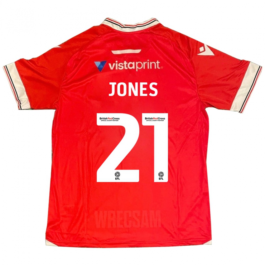 Niño Camiseta Lili Jones #21 Rojo 1ª Equipación 2023/24 La Camisa México