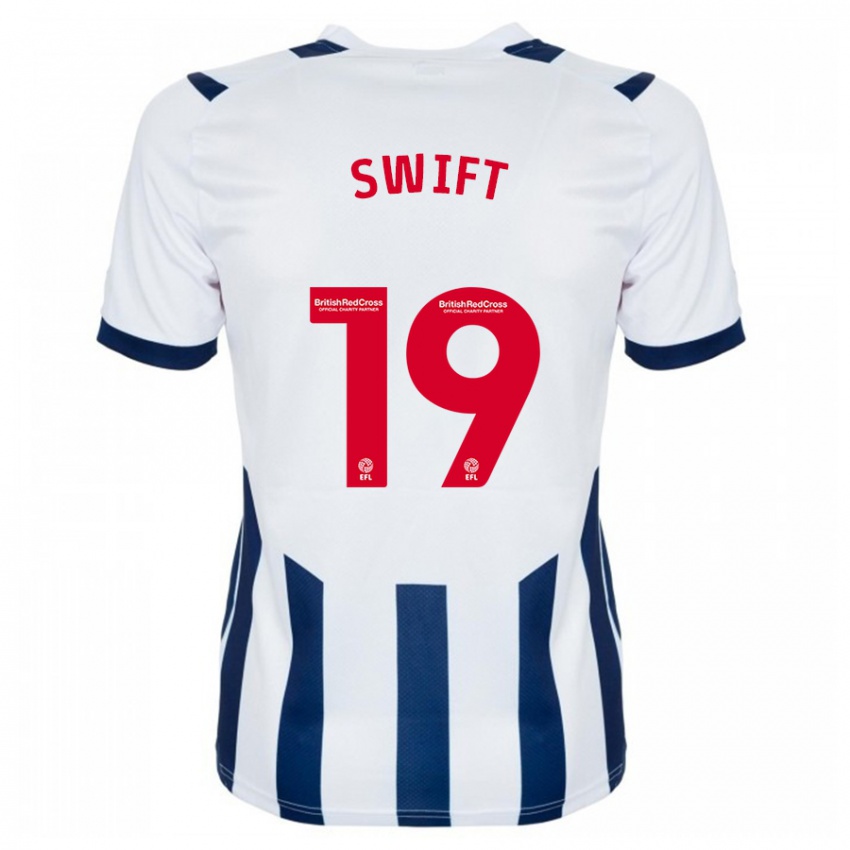 Niño Camiseta John Swift #19 Blanco 1ª Equipación 2023/24 La Camisa México