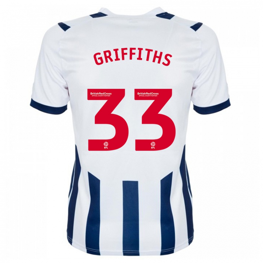 Niño Camiseta Josh Griffiths #33 Blanco 1ª Equipación 2023/24 La Camisa México