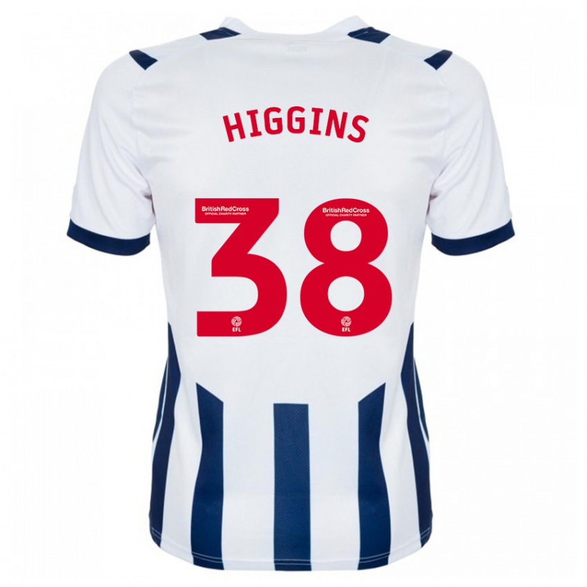 Niño Camiseta Akeel Higgins #38 Blanco 1ª Equipación 2023/24 La Camisa México