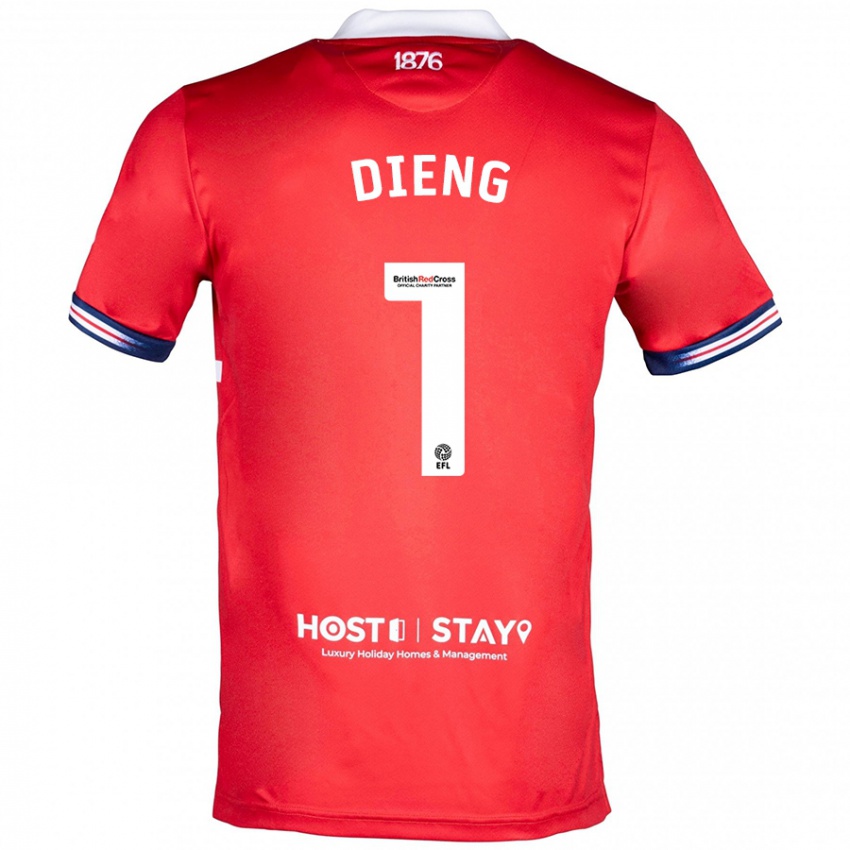 Niño Camiseta Seny Dieng #1 Rojo 1ª Equipación 2023/24 La Camisa México