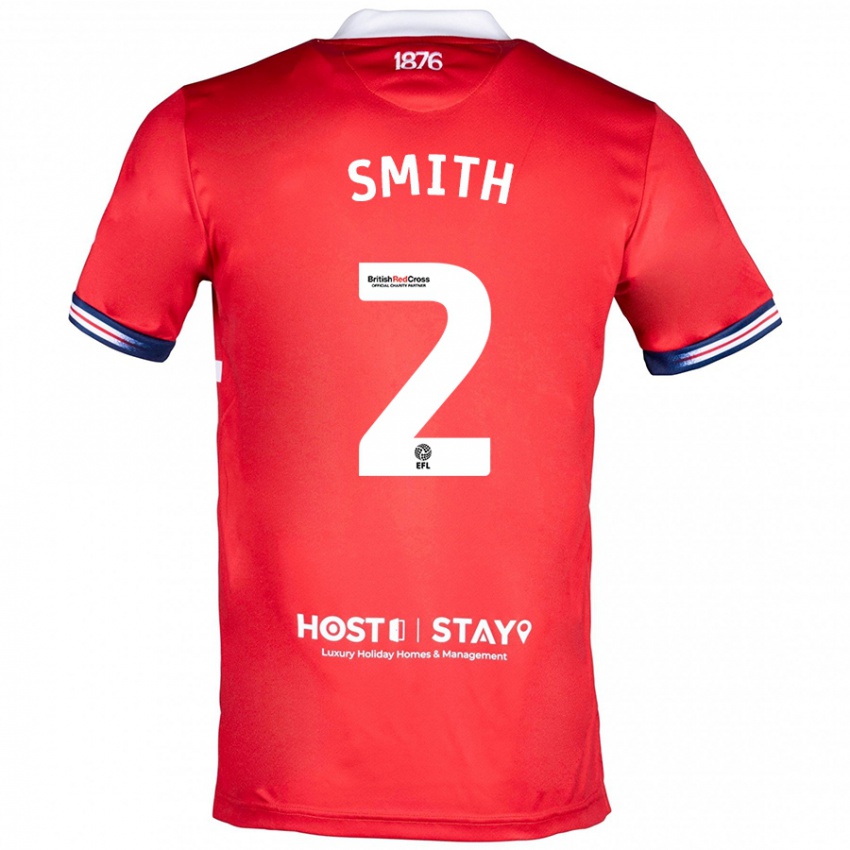 Niño Camiseta Tommy Smith #2 Rojo 1ª Equipación 2023/24 La Camisa México