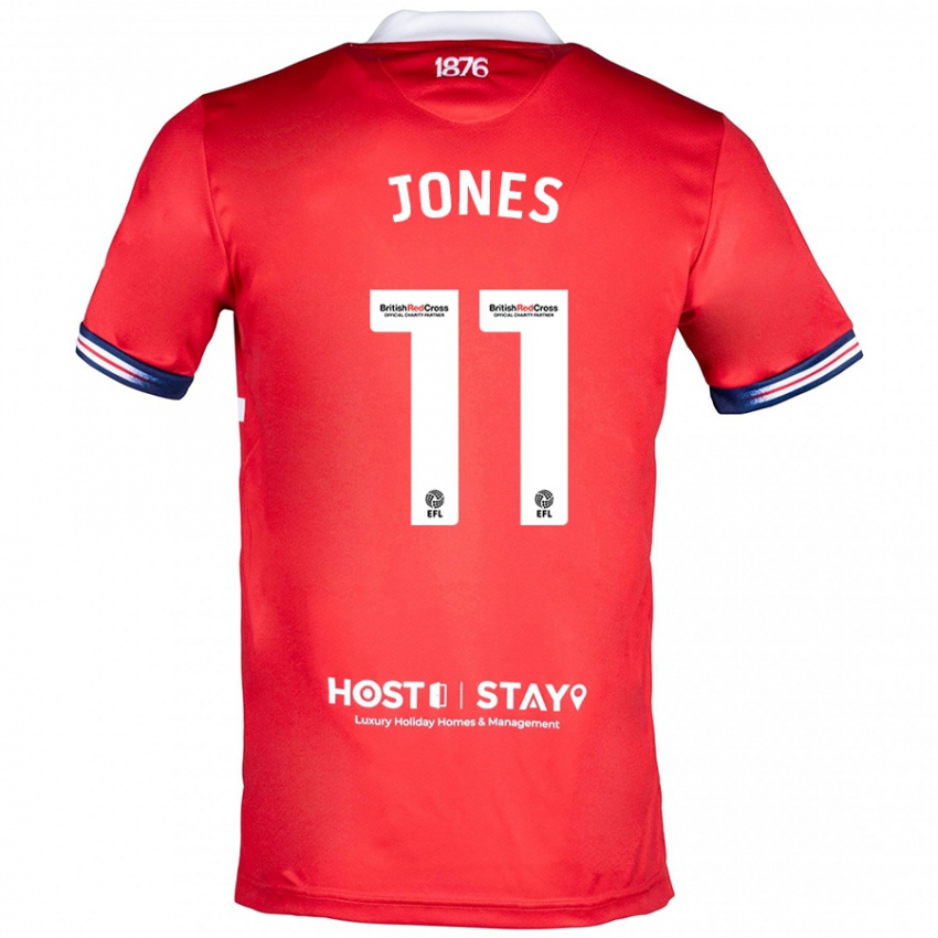 Niño Camiseta Isaiah Jones #11 Rojo 1ª Equipación 2023/24 La Camisa México