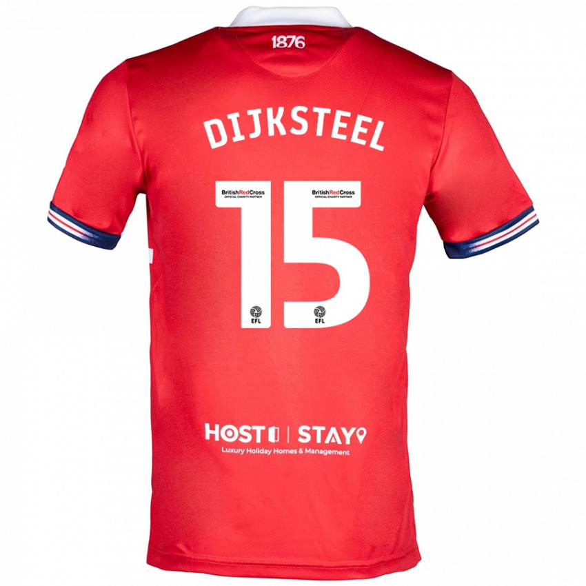 Niño Camiseta Anfernee Dijksteel #15 Rojo 1ª Equipación 2023/24 La Camisa México